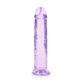 Dildo Realistyczne CRYSTAL CLEAR, 8.7'' (22 cm), Przyssawka, Bez ftalanów, TPE