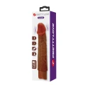 Dildo Pretty Love Osric, 22,3 cm, realistyczny, 10 trybów wibracji, brązowy