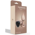 Korek analny Happiness Time to Shine, aluminio, wodoodporny, serduszkowa podstawka