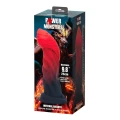Dildo Power Monsters Infernal Goliath, 25 cm, pofalowany, silikon bezpieczny dla ciała