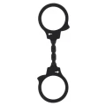 Kajdanki Stretchy Fun Cuffs Black - TPR, 6 cm szerokości, długość 25 cm