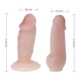 Uprząż Strap-On BAILE Jessica – 2 wymienne dildo TPR, regulowana, wodoodporna