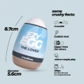 Masturbator egg Crushious Ezy Eggs, TPE, stymulujące wnętrze, 8,7cm długości