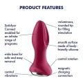 Wibrator analny Satisfyer Rotator Plug 2+ Connect App — silikon, 2 silniki, Bluetooth
