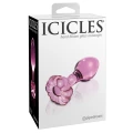 Korek analny ze szkła ICICLES No. 48 – szkło dmuchane, stożkowe, długość 8,9 cm