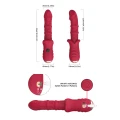 Wibrator do punktu G Dick Red 9 - silikonowy, 9 trybów wibracji, ładowanie USB-C