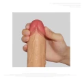 Dildo silikonowe Platinum Dual – dwuwarstwowe, przyssawka, realistyczna tekstura 21,5 cm
