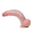 Silikonowe dildo Fantasy Toys 25 cm, realistyczne, elastyczne, z przyssawką