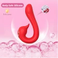 Wibrator do punktu G Swan Red, 20,4 cm, 9 funkcji wibracji, silikon medyczny