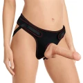 Dildo Easy Strapon 7,5'' - TPE, poliester, miękkie szelki regulowane