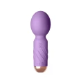 Masażer Mini - Cute Mini Wand Purple, 10 trybów wibracji, wodoodporny, silikonowy