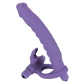 Dildo wibracyjne - Silicon Play - 16 cm długości, 2,6 cm średnicy, pierścień 3,2 cm