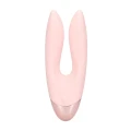 Wibrator podwójny Loveline Amour, 10 trybów wibracji, wodoodporny, silikonowy
