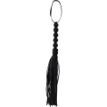 Flogger Krótki PU Leather - EXTREME, 57 cm, z koralikami do gry w BDSM