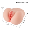 Masturbator Virgin Style, podwójne wejście, 10 programów wibracji, wodoodporny