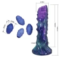 Dildo Power Monsters DuskWalker Sentinel 23 cm silikonowe, pompowane, pofalowane