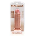 Dildo RealRock 23 cm, extra gruby, realistyczny z przyssawką, PVC