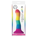 Dildo Wave 6 cali Pride Edition, silikonowy, wodoodporny, z przyssawką