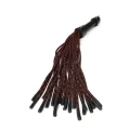Flogger skórzany Hidden Desire, długość 55 cm, naturalna skóra, cynkowy uchwyt