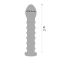 Dildo Bangers Easy-Lock 19 cm z silikonem, elastyczny, z wypustkami