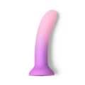 Dildo Ombre 15 cm z silikonu klasy premium, przyssawka, realistyczny kształt