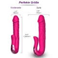 Dildo Realistyczny z Wibracją, Silikon Medyczny, 10 Prędkości, Wodoodporny IPX7
