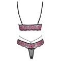 Biustonosz i majtki COTTELLI LINGERIE, koronkowe, dwukolorowe, komfortowe
