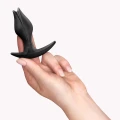 Plug anal Bootie Fem – silikonowy, tulipanowy, asymetryczny (3 cm x 8,5 cm)