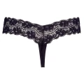 Stringi koronkowe COTTELLI LINGERIE z naszyjnikiem z pereł, kwiatowy motyw, komfortowe
