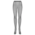 Rajstopy OBSESSIVE Tights S233 - Czarna siateczka, odważne wycięcia, 3SKnit