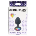 Wtyczka analna TOYJOY Diamond Booty Jewel, silicone, mała, 2.5 cm, czarna