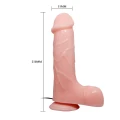Dildo BAILE Barbara, materiał ABS TPR, wibracja, przyssawka, realistyczny kształt