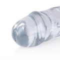 Dildo REALROCK CRYSTAL CLEAR 34 cm, wodoodporne, wolne od ftalanów