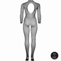 Bodystocking Elastyczny LE DESIRE - Długie Rękawy, Otwarty Krok, XL-4XL