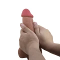Dildo BAILE - 9,2'' z przyssawką, z TPR, realistyczna tekstura
