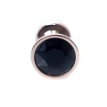 Korek analny z diamentem Plug-Jewellery, stal nierdzewna, 7 cm długości, anatomiczny kształt