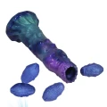 Dildo Power Monsters DuskWalker Sentinel 23 cm silikonowe, pompowane, pofalowane