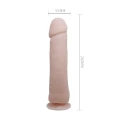 Dildo BAILE - Realistyczny, Wibracyjny, z Wytrzymałą Przyssawką, Waga 422g