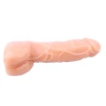 Dildo T-Skin No.02, średnica 4,2 cm, elastyczny, realistyczne jądra