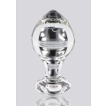 Plug analny TOYJOY GLASS WORXX szklany, wodoodporny, 9 cm długości