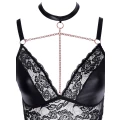 Biustonosz i majtki ouvert COTTELLI LINGERIE, regulowane szelki, elegancka koronka
