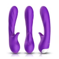 Wibrator ergonomiczny Romance Purple, silikon, 9 trybów wibracji, wodoodporny