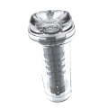 Masturbator ręczny Crystal Touch – przezroczysty, teksturowane wnętrze, wyjmowany wkład