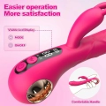 Wibrator króliczek Rabbit G-Spot Dual - silikon 2w1, 9+9 trybów, IPX7, USB magnetyczne