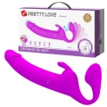 Wibrator strap-on Zanini, silikonowy, 28,3 cm, 10 trybów wibracji, wodoodporny