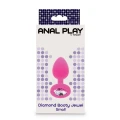 Korek analny TOYJOY Diamond Booty Jewel, silikonowy, 7 cm, różowy
