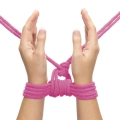 Lina do Bondage 10m Różowa, 8mm Grubość, Japońska Bawełna