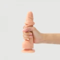 Dildo Sliding Skin Elegance XL, silikon, 100% wodoodporny, realistyczny z teksturą
