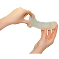 Osłona na penisa TPE - zwiększenie grubości 1 cm, przezroczysta, elastyczna, długość 16 cm