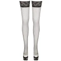Pończochy siateczkowe COTTELLI LINGERIE, koronkowe, antypoślizgowe, eleganckie
